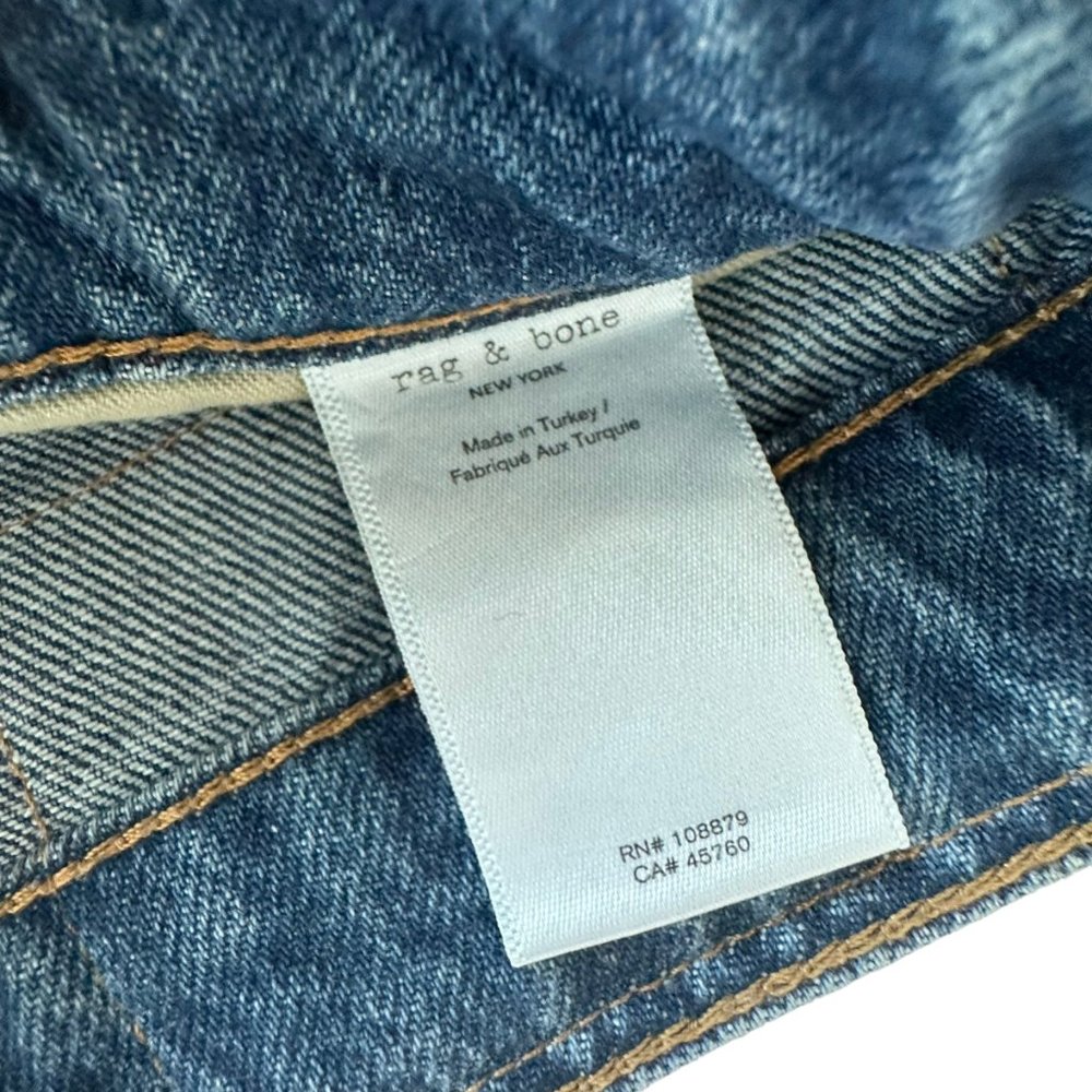 Rag And Bone Maya High Rise Crop Flare Size 27 Wo… - image 8